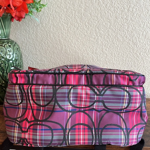 PRISTINE Coach Tartan Large Backpack - Picture 9 of 16